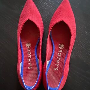 Rothys Pointe Flats Chile Red